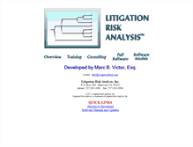 Tablet Screenshot of litigationrisk.com